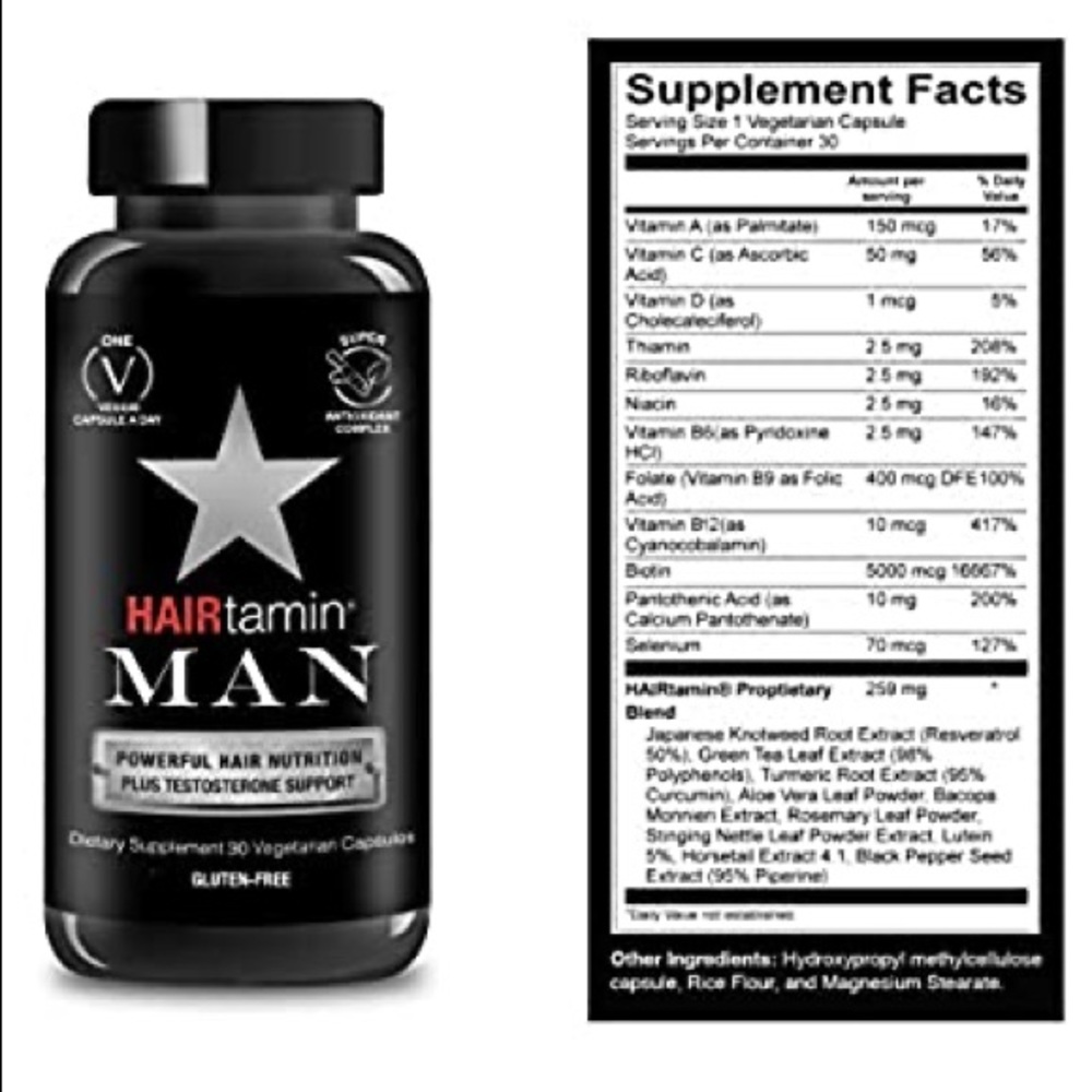 HAIRTAMIN for men 8bottles